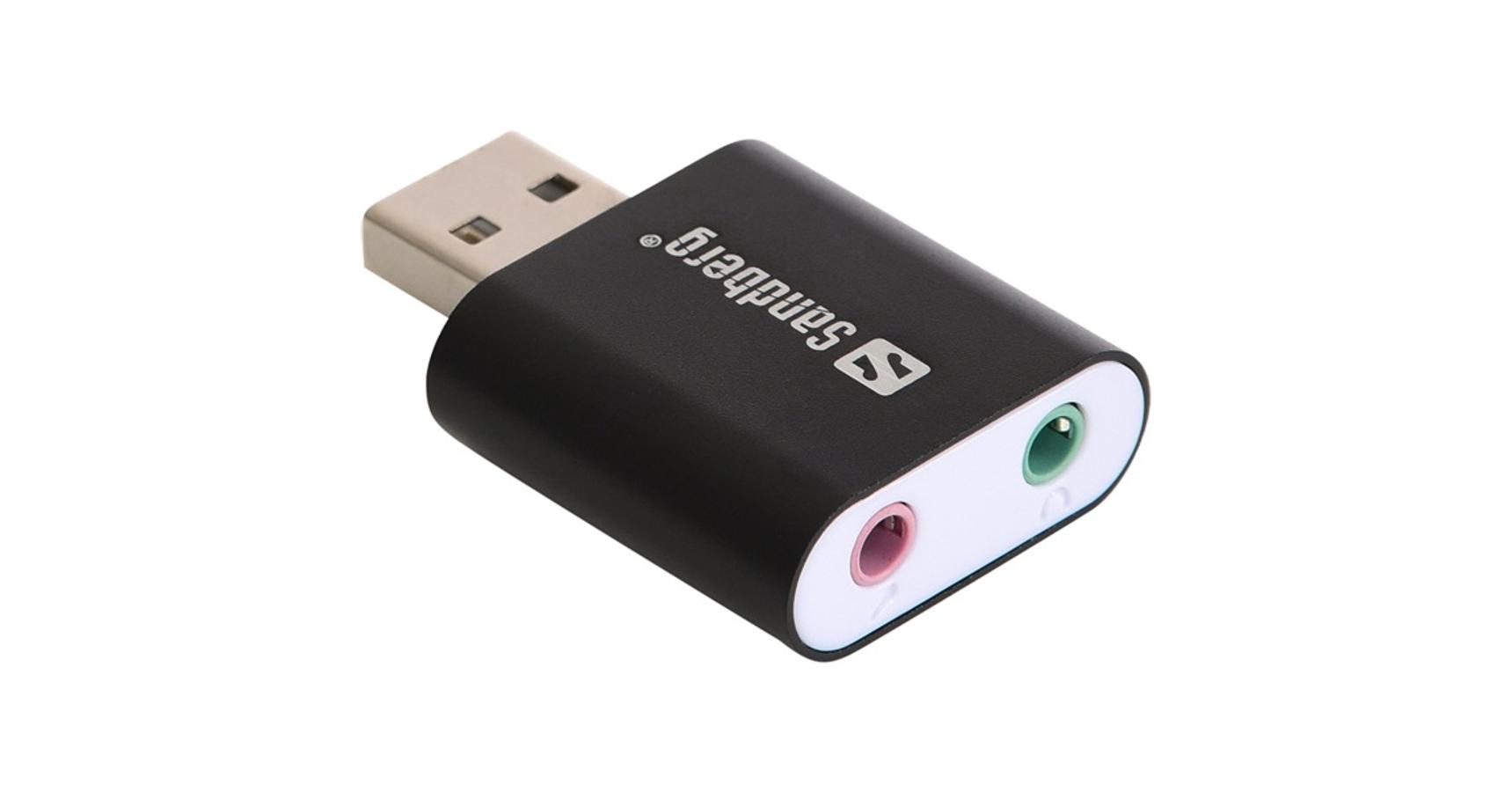 Sandberg Kábel Átalakító USB to Sound Link (fekete; USB 3