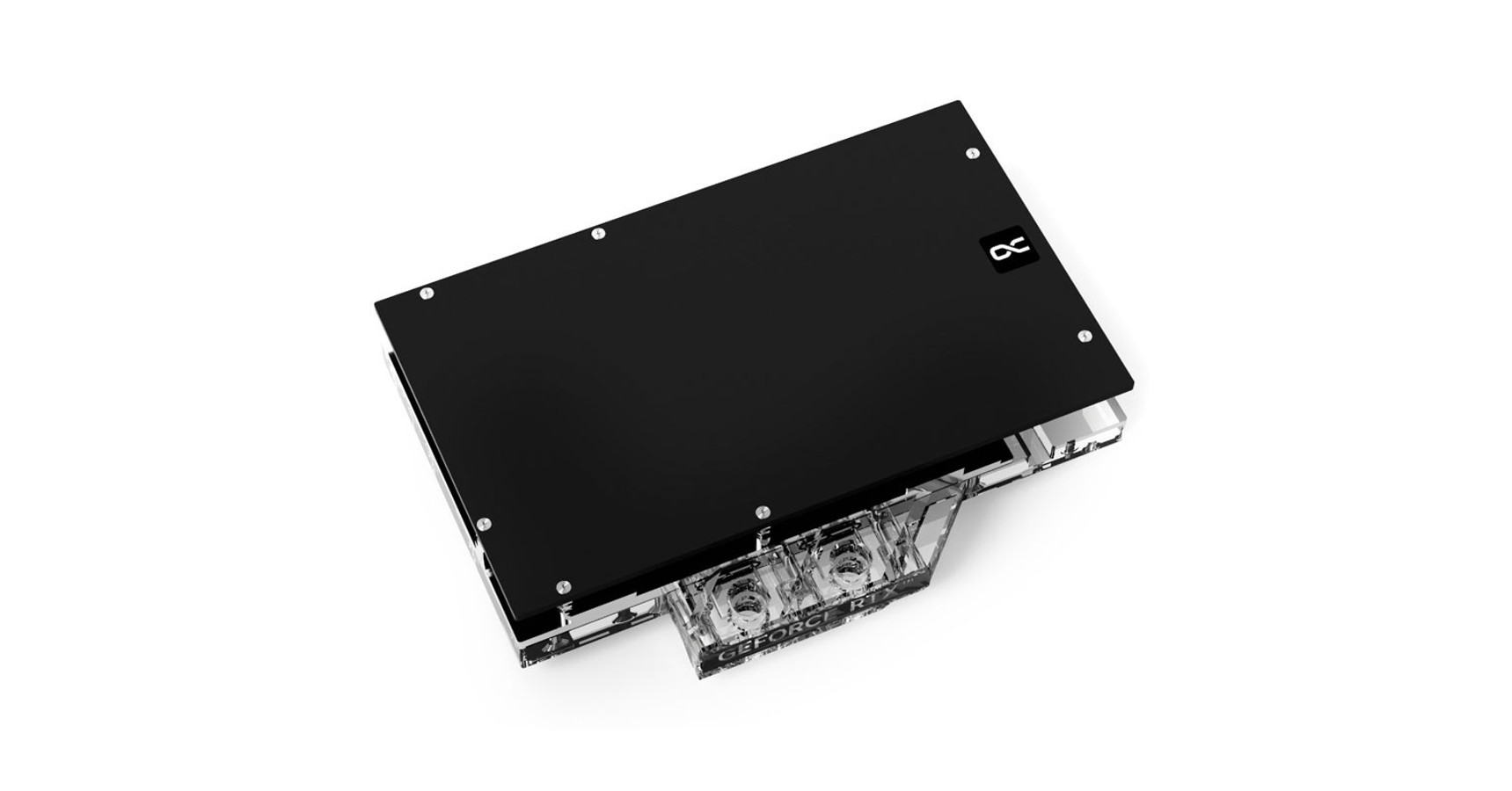 Alphacool Eisblock Aurora GPX-N: Waterblock GPU Con Backplate Per RTX 3080/3090 (XC3 Ultra Gaming), Nickel/Plexi
