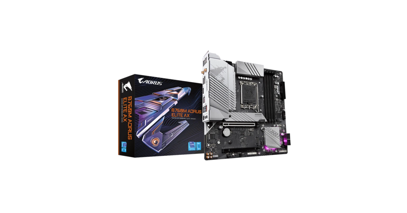 GIGABYTE Alaplap S1700 B760M AORUS ELITE AX INTEL Z760, mATX - PC ...