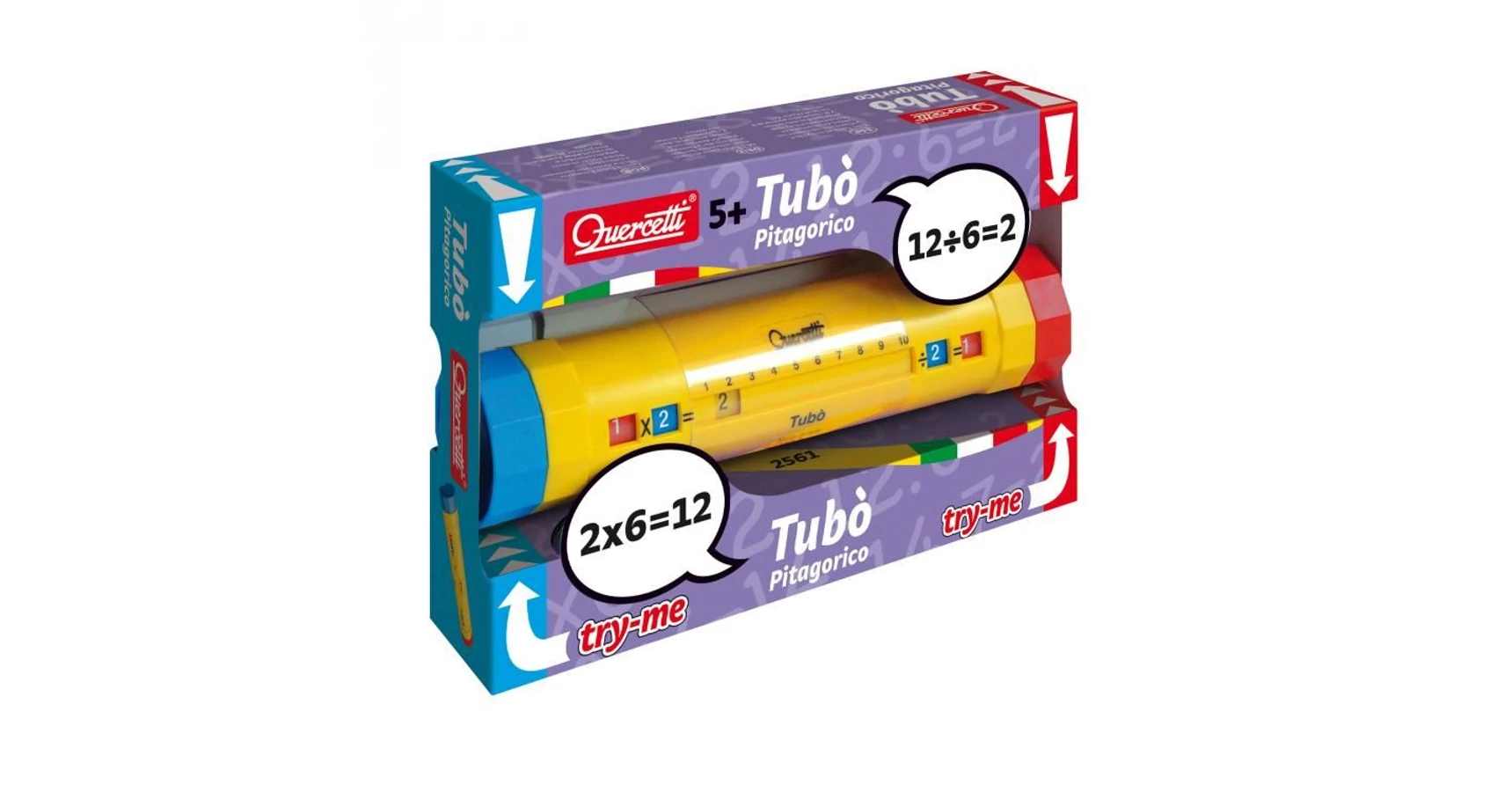 Quercetti Tubò Pitagorico - Jeu Éducatif Pour Apprendre Les Tables De Multiplication En S'amusant - Fabriqué En Italie