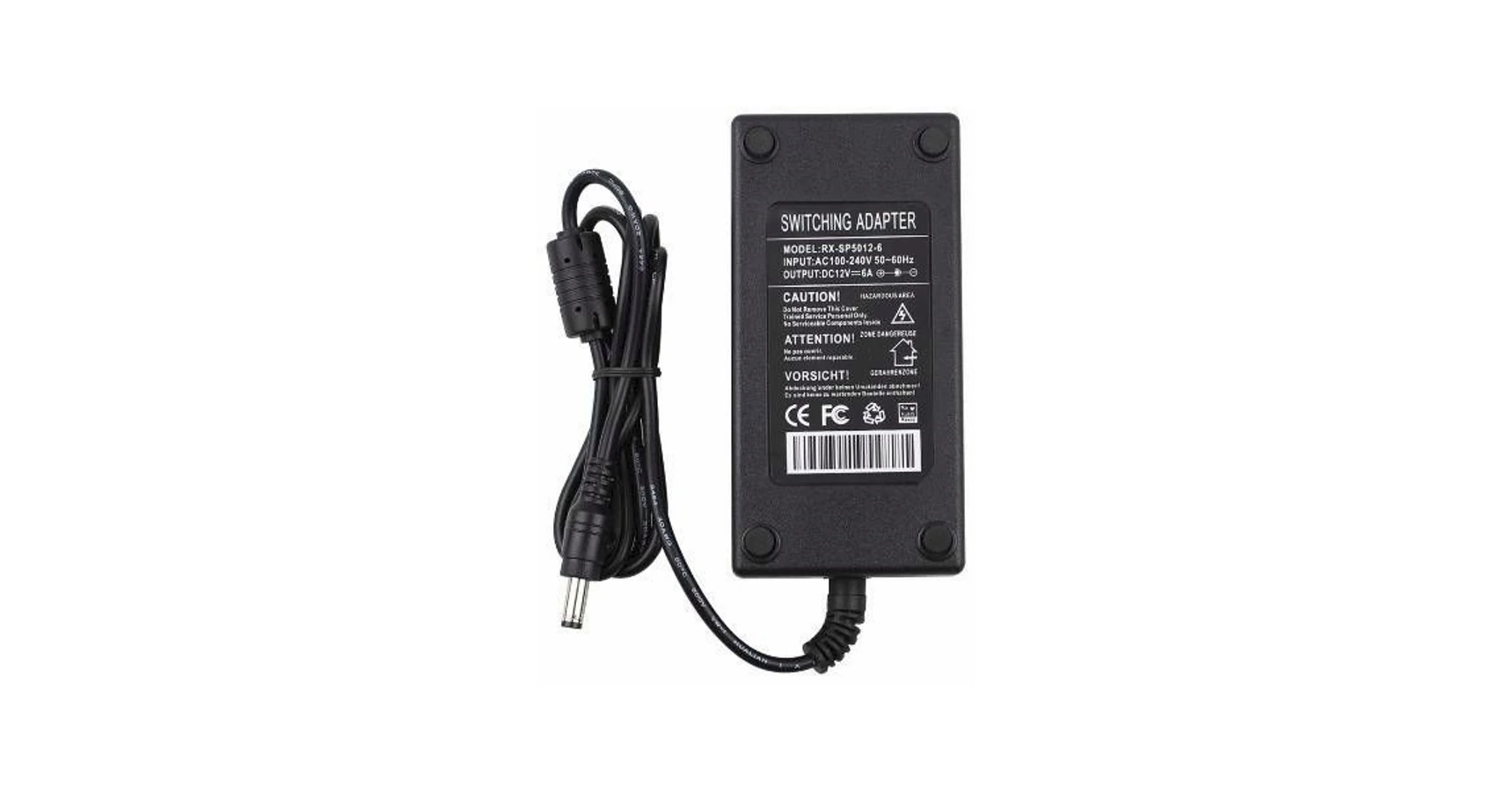 Eonboom RX-SP5012-6 kamera tápegység + tápkábel, 12VDC 6A - Tápegység ...