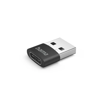 Hama Átalakító - 201532 (adapter, 3db, USB-A to USB-C, fekete)