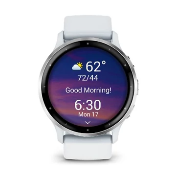 Garmin Venu 3 okosóra homokkő, ezüst kerettel, szilikon szíjjal (010-02784-00)