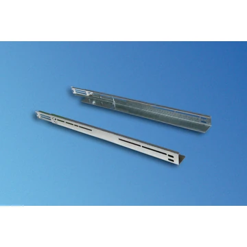 SLIDE-IN RAILS CAN BE SCREWED TO VARIABLE DEPTHS FOR CABINET D