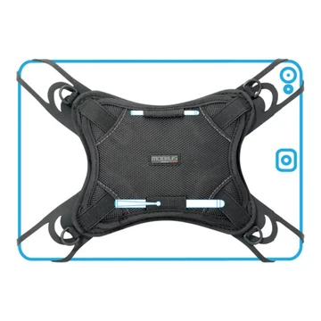 UTILITY HANDLE TABLET 9-10.1IN STRAPS POLYESTER 1680D SILICON