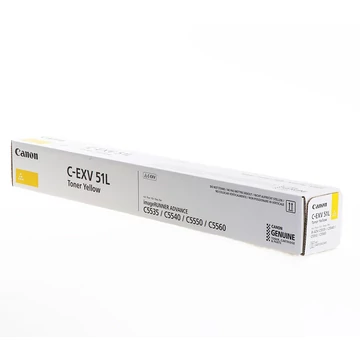 Canon C-EXV51L Toner Yellow 26.000 oldal kapacitás Canon