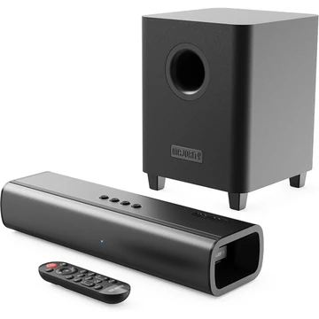 Majority Hangszóró Soundbar - Naga 40 Plus (200W, Bluetooth 5.0, HDMI ARC, AUX, USB, Optikai, Távírányító, Mélynyomó)