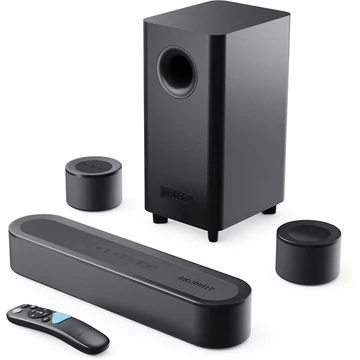 Majority Hangszóró Soundbar - Bowfell Halo 5.1 Dolby (230W, BT 5.3, HDMI ARC, AUX, USB, Optikai, Távírányító, Mélynyomó)
