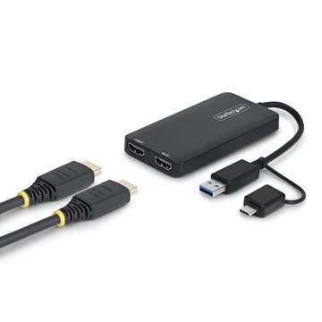 107B-USB-HDMI-2 USB TO DUAL HDMI ADAPTER