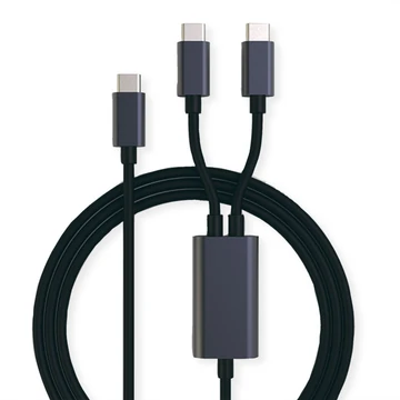USB-C SPLIT CHARGING CABLE 1 8M 100W (80W+18W)