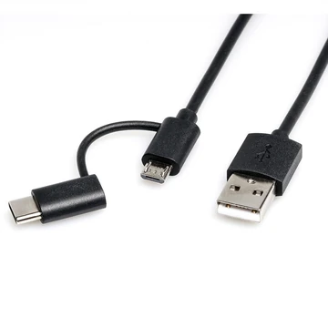 USB2.0 CABLE MICROB+C-A 1M