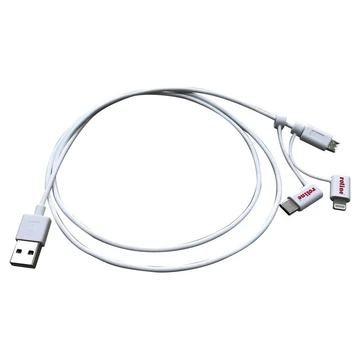 USB2.0 CBL. MICROB+8PIN+C-A 1M