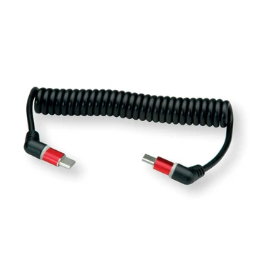 USB2.0-LEAD-SPIRALCABEL C-C ST/ST 60W 1 5M