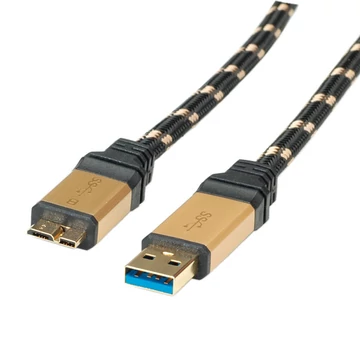 USB3.2 GEN1 KABEL A-MICROB ST/ST 0 8M