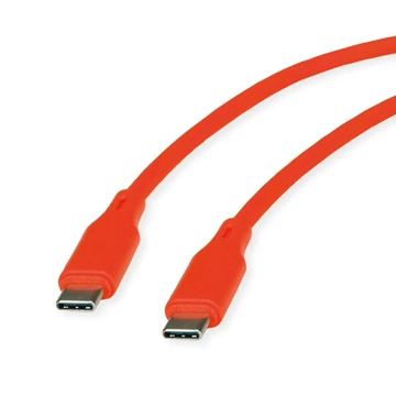 ROLINE USB 2.0 CABLE TYPE C-C M/M SILICONE 60W GREEN 1 M