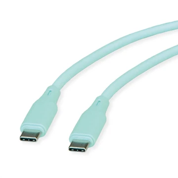 ROLINE USB 2.0 CABLE TYPE C-C M/M SILICONE 60W WHITE 1 M