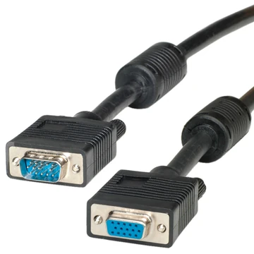 SVGA KBL. HD15 ST/BU+FERR. 6M