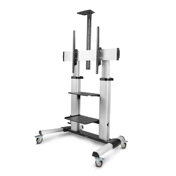 ROLLING TV CART/PORTABLE MOUNT CAP HAND CRANK HEIGHT ADJUSTMENT