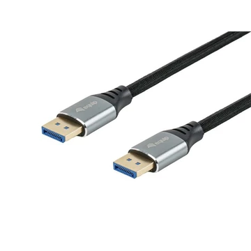 Equip Kábel - 119283 (Premium, DisplayPort2.1 kábel, 4K / 240Hz, apa / apa, fekete, 3m)