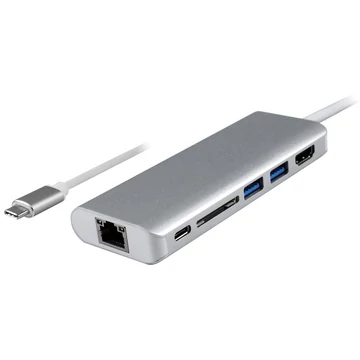 DOCKINGSTATION TYP C HDMI USB A + C SD LAN