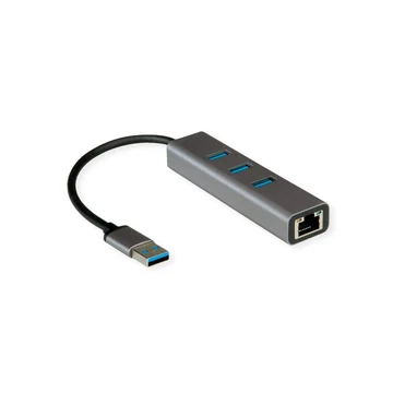 USB3.2 GEN1 GB ETHERNET KONVERTER + HUB 3X