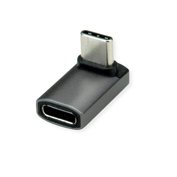 USB4 40G TYP C AD.ST/BU 90DEG BREIT ALU