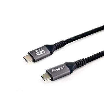 Equip Kábel - 128383 (USB-C 4 Gen1 to USB-C, apa / apa, fekete, 2m)