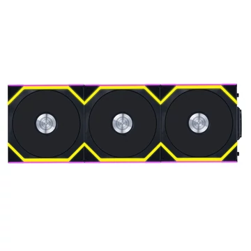 Ventilátor Lian Li UNI FAN SL Wireless ARGB PWM - 120mm, fekete, 3darabos csomag