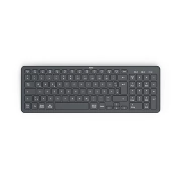 Hama Billentyűzet - 173057 WK-300 (Vezeték nélküli, BT 5.2, HU, fekete)