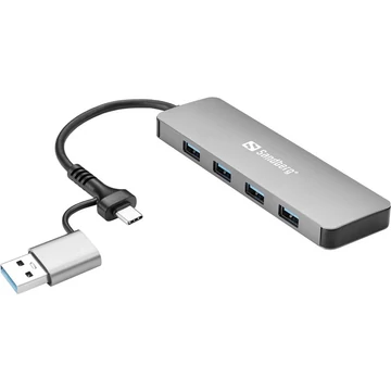 Sandberg USB Hub - USB-C / A to 4xUSB 3.0 Hub