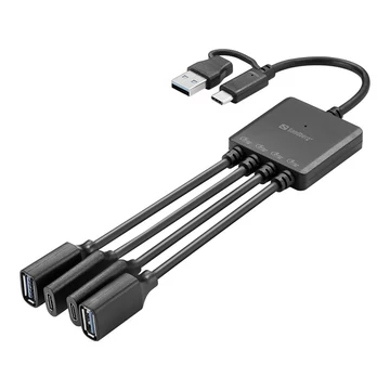 Sandberg USB Hub - USB-C / A to 2A + 2C Splitter