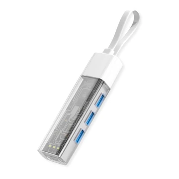 ROLINE USB 3.2 GEN 1 HUB WITH 7X INTERCHANGEABLE BUTTONS AND T