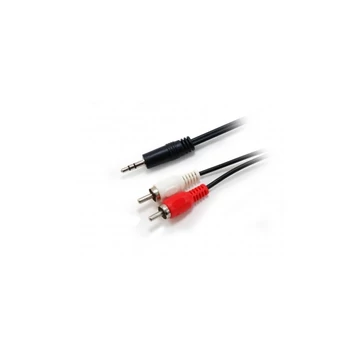 Equip Kábel - 14709207 (Audió kábel, 3,5 mm jack - 2xRCA, apa / apa, 2,5m)