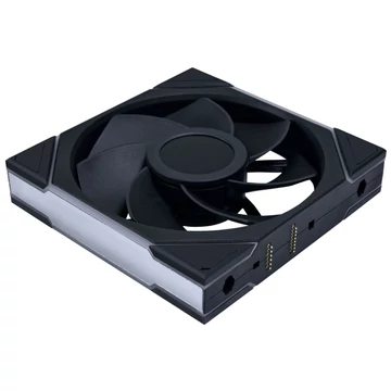 Ventilátor Lian Li UNI FAN TL LCD Wireless ARGB, PWM - fordított légáram, 140mm, fekete