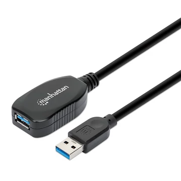 Manhattan Kábel - USB 3.0 Type-A aktív hosszabbító kábel, USB-A Male to USB-A Female, 5m
