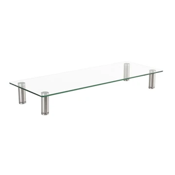 GLASS MONITOR STAND RECTANGULAR
