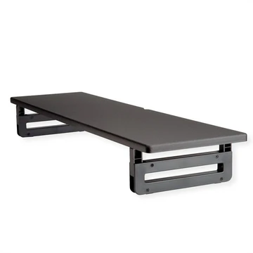 MONITORSTAENDER.EXTRA-BREIT VERSTELLBAR.SW.HOLZPLATTE