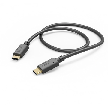 Hama Kábel - 201589 (2xUSB-C, USB 2.0, 1,0m, fekete)