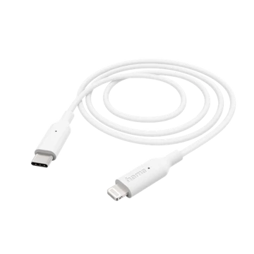 Hama Kábel - 201598 (USB-C / Lightning, USB 2.0, 1m, fehér)