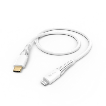 Hama Kábel - 201603  (USB-C / Lightning, USB 2.0, 1,5m, fehér)