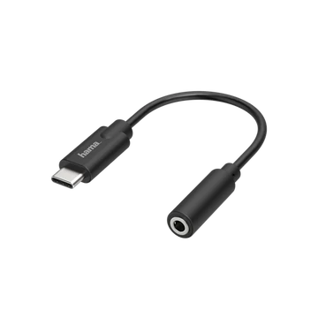 Hama Átalakító - 205282 (3,5 mm jack adapter to USB-C, OTG, fehér)