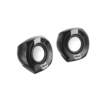 Trust Hangszóró 2.0 - Polo Compact (4W RMS; hangerőszabályzó; 3,5mm audio + USB tápcsatlakozó; fekete)