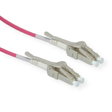 LWL-KABEL 50/125.OM4.LC/LC LOW-L.HOHE DICHTE.VIOLETT.7M