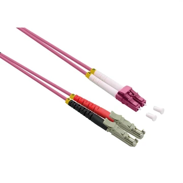LWL-KABEL 50/125.OM4.DUPLEX LSH/LC.LSOH.VIOLETT.0.5M