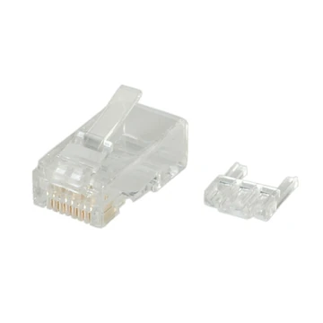 MOD. PLUG UNGESCHIRMT KAT6 FR MASSIVDRAHT 10 STCK