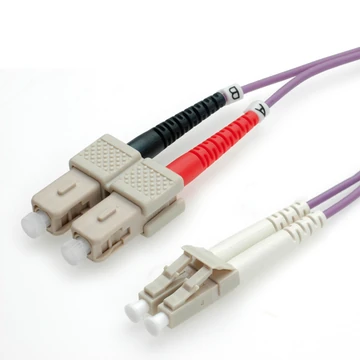 LWL-KABEL 50/125.OM4.LC/SC VIOLETT.0.5M