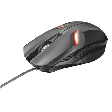 Trust Egér Gamer - Ziva Gaming (Optikai érzékelő; 800-2000DPI; LED fény; 6 gomb; szürke)