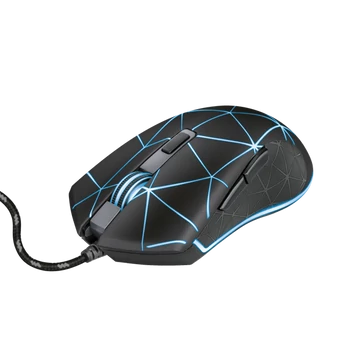 Trust Egér Gamer - GXT 133 Locx (Optikai érzékelő; 800-4000DPI; 6 gomb; LED, 180cm kábel)