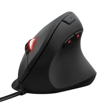Trust Egér Gamer Ergonómikus - GXT 144 Rexx (Döntött, Optikai érzékelő; 10000DPI; Programozható; 20G gyors; RGB vil.)