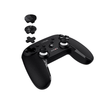Trust Gamepad Vezeték nélküli - GXT 542 Muta (Playstation design; fekete; PC, switch, konzol kompatibilis.)